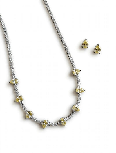 Conjunto Gota Riviera em Semijoia Premium