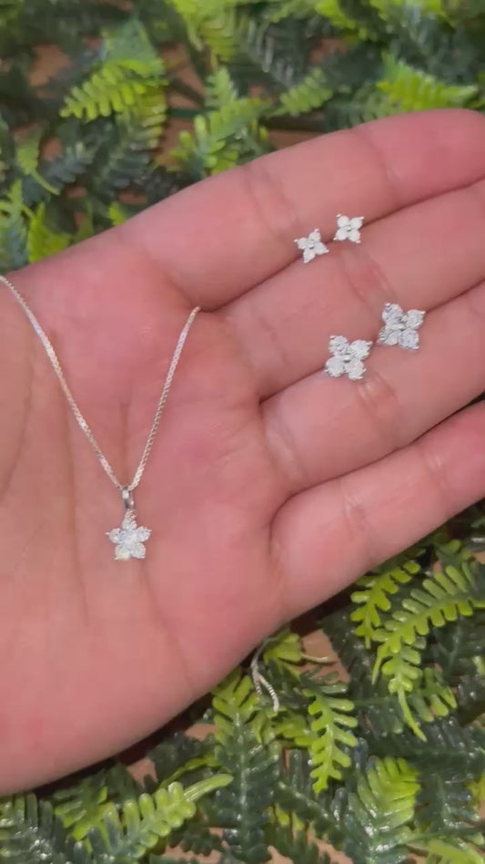 CONJUNTO FLOR CRISTAL