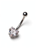 PIERCING CORAÇÃO CRISTAL P/ UMBIGO
